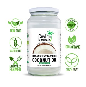 Ceylon Naturals Organic Extra Virgin Coconut Oil 1000ml